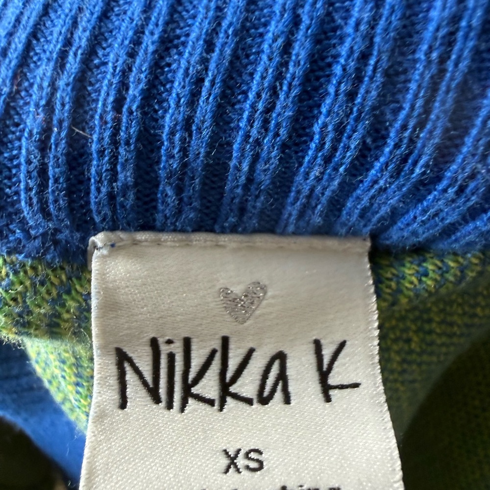 Nikka k Blue Lemon Patterned Women's Sweater size xs - Picture 10 of 10